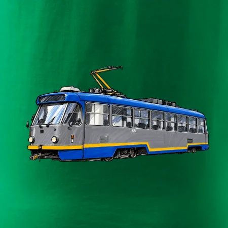 T3R SLF modrošedá kresba fixem