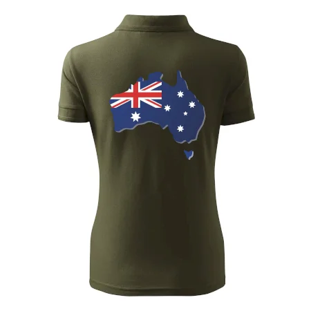 Austrália - vlajka mapa