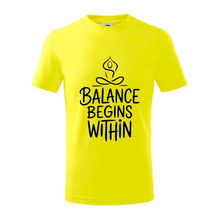 Balance begins within nápis