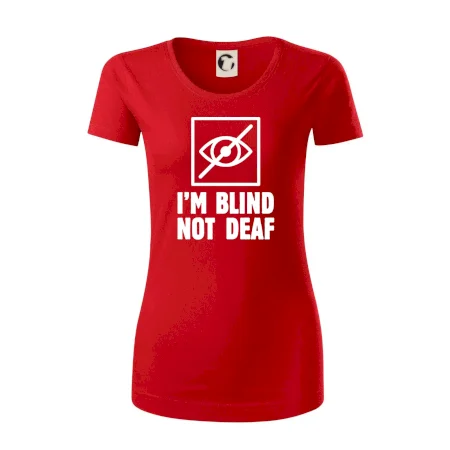 I'm blind not deaf