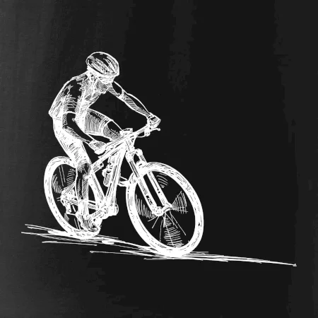 MTB kreslený cyklista