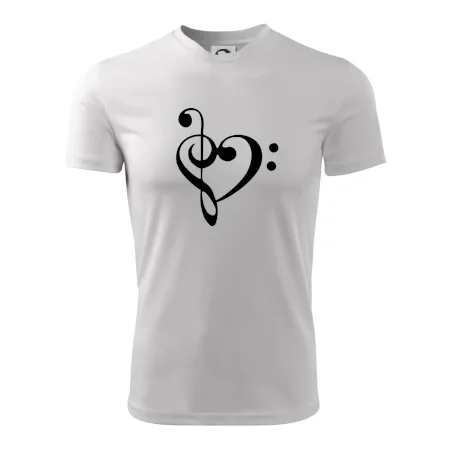 Husľový kľúč srdce