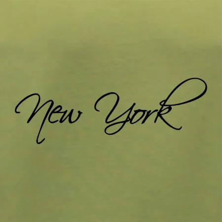 New York nápis písacím