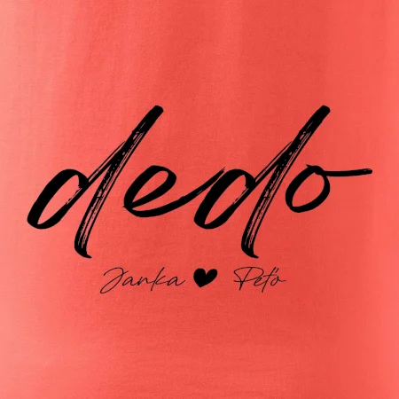 Dedo - tričko menami detí písacie písmo