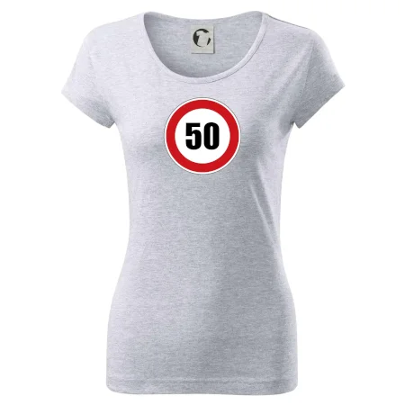Dopravná značka - obmedzenie rýchlosti 50