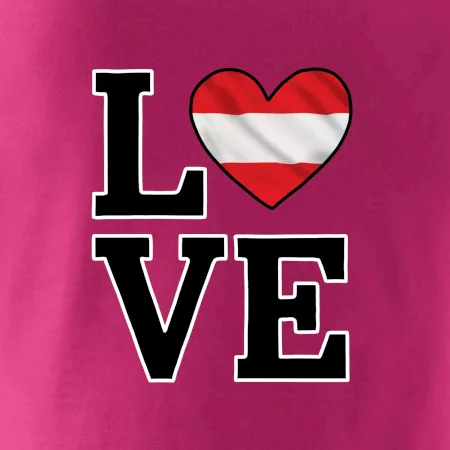 Love Rakúska vlajka
