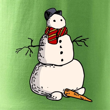 Snehuliak so spadnutým nosom