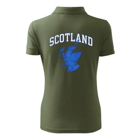 Scotland nápis s mapou
