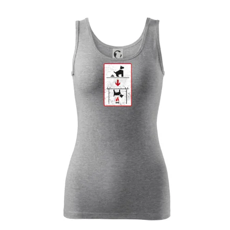 Tričko pre odporcov sraní na chodníku