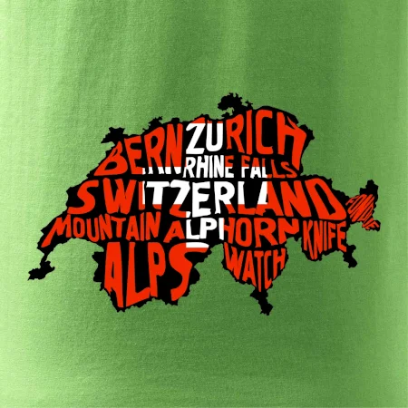 Mapy - názvy miest - Švajčiarsko