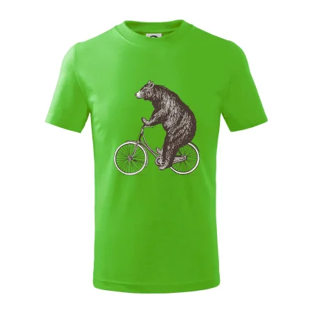 Medveď na bicykli