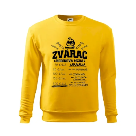 Hodinová mzda zvárač