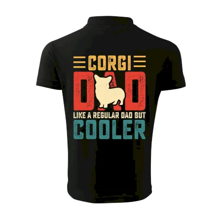 Corgi dad like a regular dad but cooler