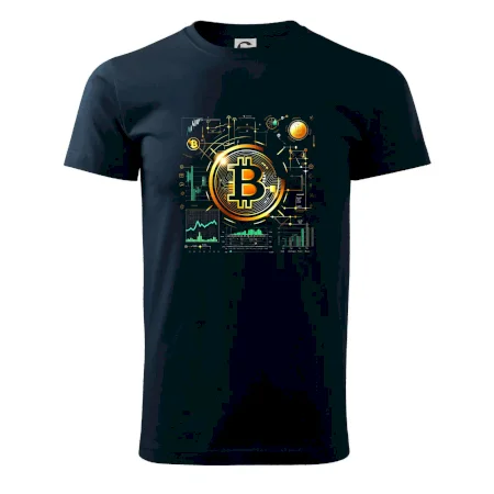 Bitcoin logo s grafmi