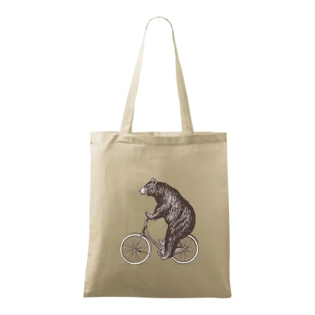 Medveď na bicykli