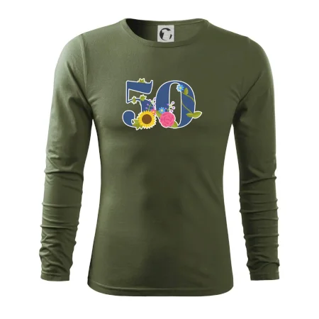 Kvetinové číslo kreslené - 50