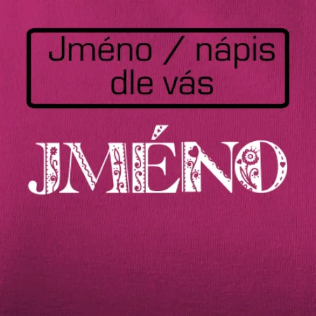 Folklór - meno - nápis