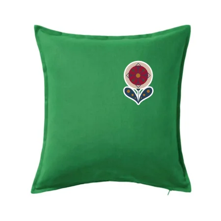 Folklór na prsníku kvetina guľatá