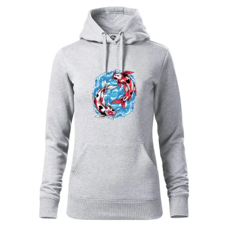 Yin & Yang Koi kapor - červený