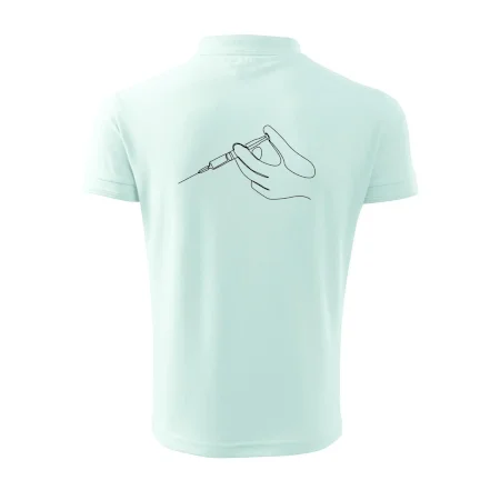 Ruka a injekcia jedným ťahom