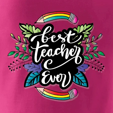 Farebné ceruzky best teacher ever