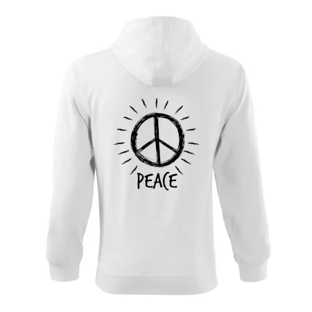 Peace symbol čiernobiely