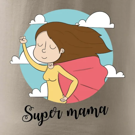 Kreslený obrázok Super mama