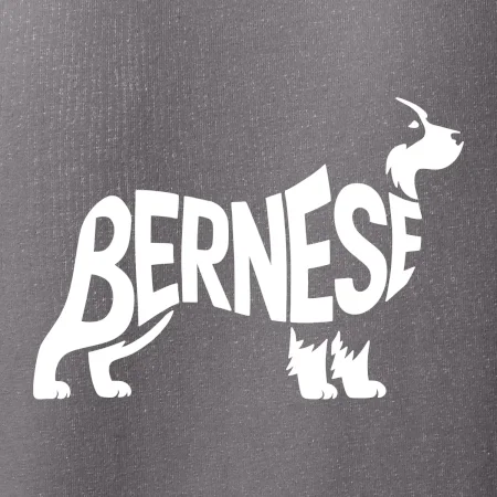 Bernese Mountain Dog nápis v tele