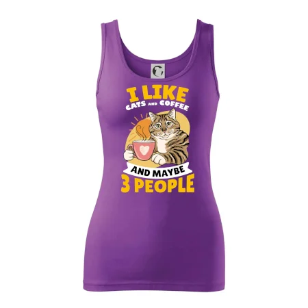 I like cats and coffee and maybe 3 people