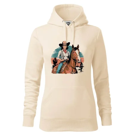 Cowgirl vintage na koni