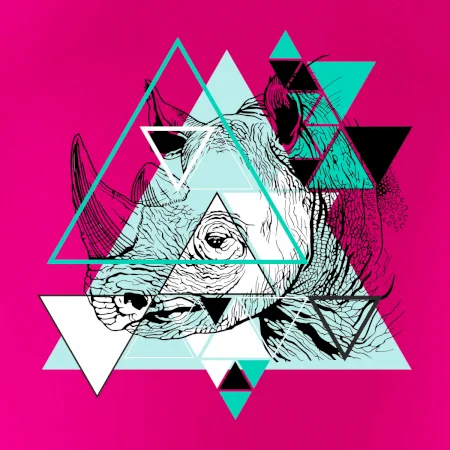 Biely nosorožec (Pecka design)