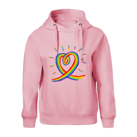 Srdce pride dúha kreslená