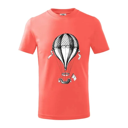 Teplovzdušný balón kreslený