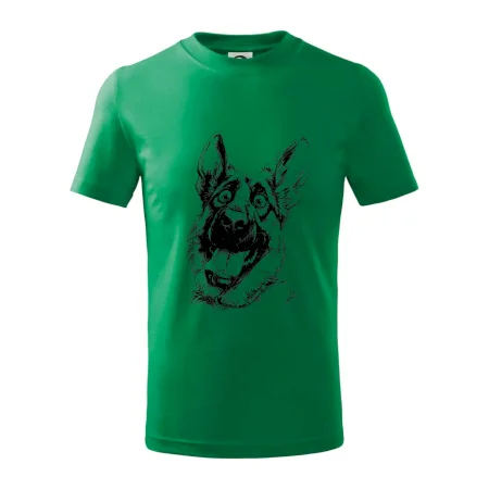 Čiernobiela karikatúra Nemecký ovčiak