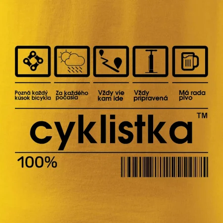 Čiarový kód - cyklista / cyklistka