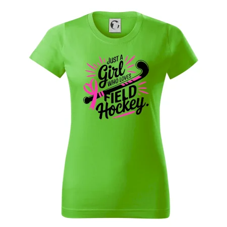 Just a girl who loves field hockey čierno ružové