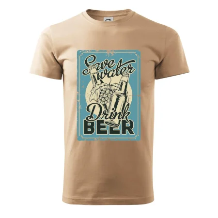 Save water drink beer poster