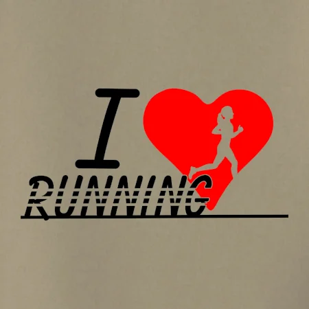 I love running dievča