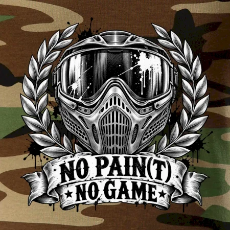 No Paint, No Game – motív s maskou