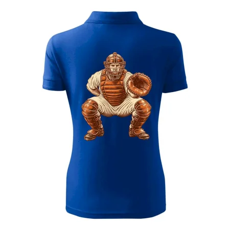 Baseballový catcher retro rytina