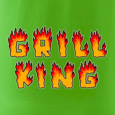 Grill King ohnivý nápis