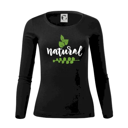Natural - nápis v listoch
