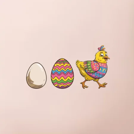 Evolúcia vajíčka - veľká noc - sliepka