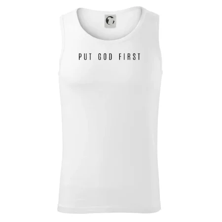 Put God first slabý nápis