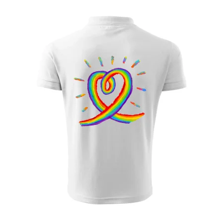 Srdce pride dúha kreslená