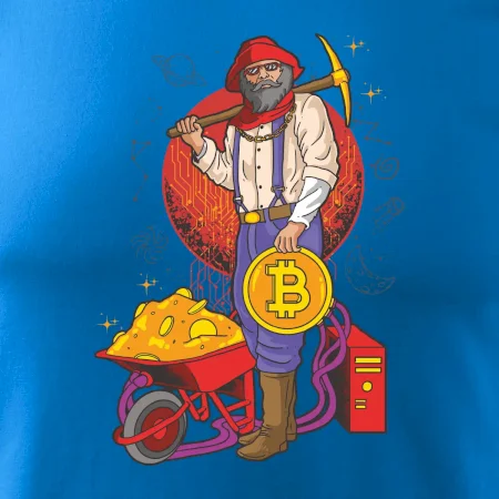 Baník ťaží Bitcoiny