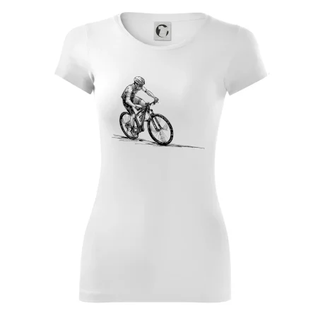 MTB kreslený cyklista