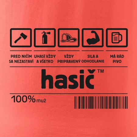 Čiarový kód - Hasič / hasička