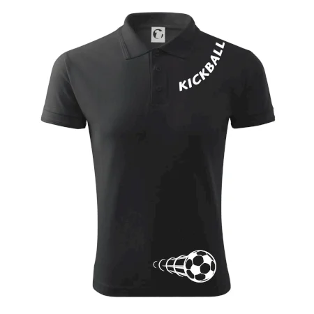 Kickball nápis šikmo