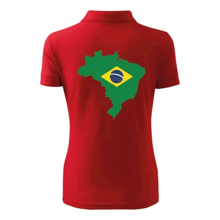 Brazília vlajka v mape